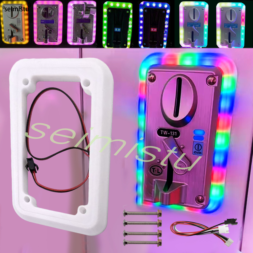 Vending Arcade Games - Coin Acceptor LED Colorful LED Frame