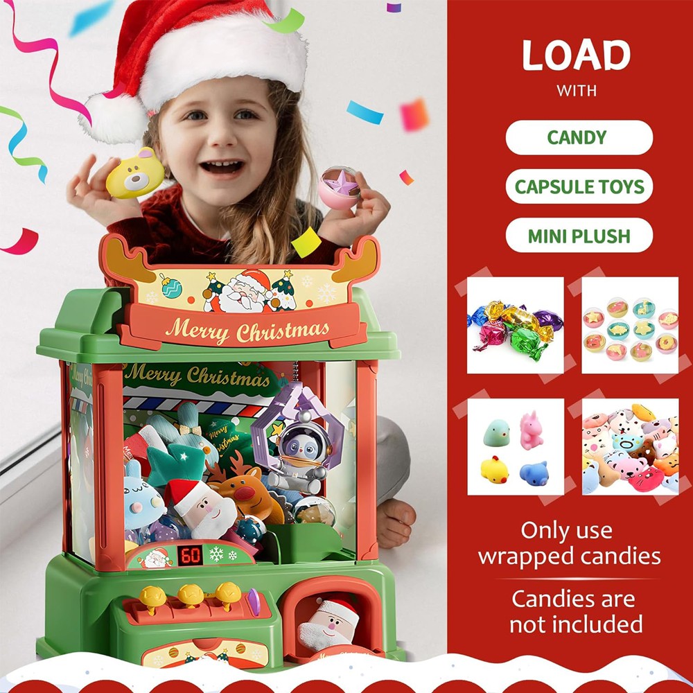 Christmas Claw Machine For Kid - مراجعة Vending Arcade Games وسعره