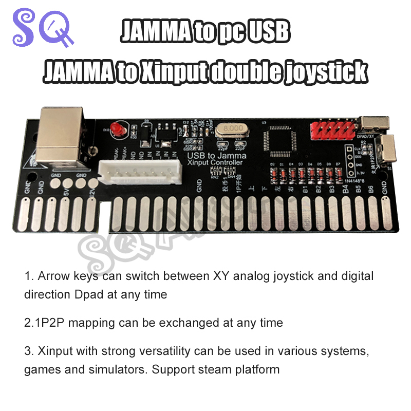 USB to Jamma Xinput Controller - مراجعة Coin Acceptor Selector وسعره