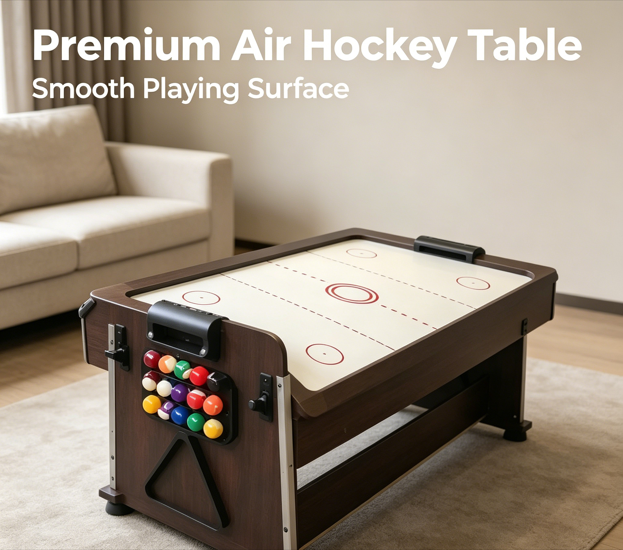 4-in-1 Multi Game Revolving Ta - مراجعة Air Hockey Table وسعره