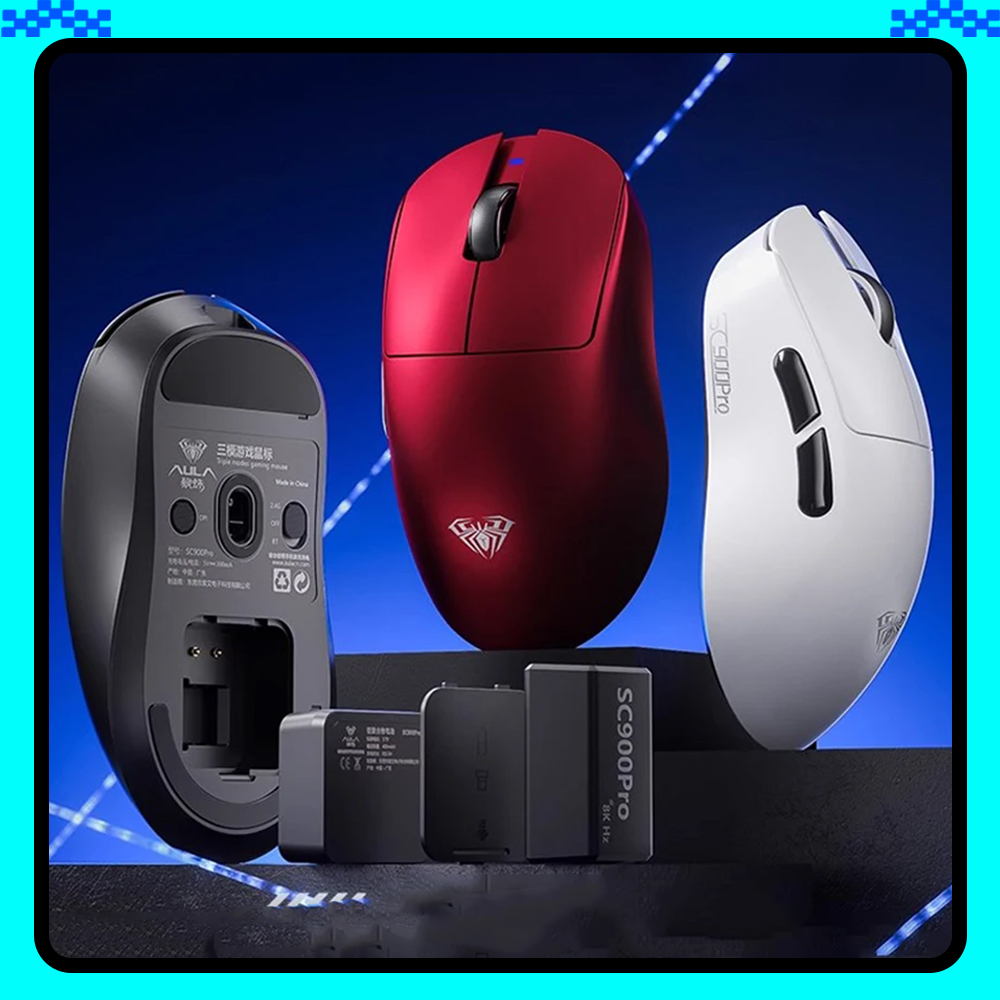 AULA SC900 Mouse Mouse Paw3950 - مراجعة Arcade No وسعره