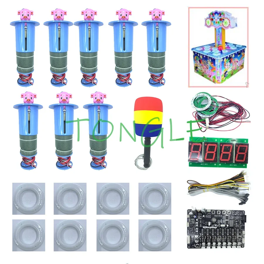 Motherboard with Wires and 8 H - مراجعة Whack A Mole Arcade وسعره